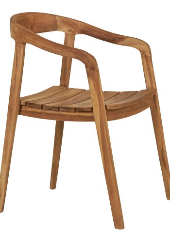 HOUSE NORDIC Otero spisestuestol, med armlener - naturlig teak