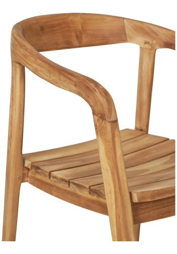 HOUSE NORDIC Otero spisestuestol, med armlener - naturlig teak