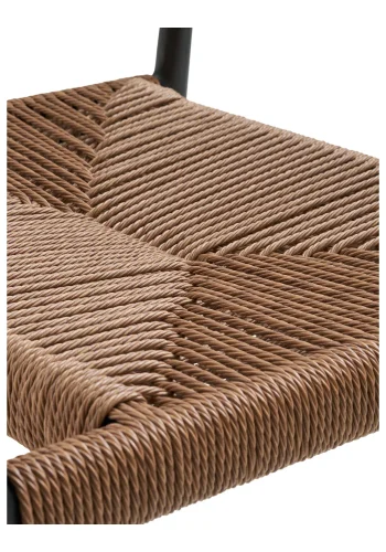 HOUSE NORDIC Canari spisestuestol - Spisestuestol, aluminium/PE-rotting, naturlig, svart ramme