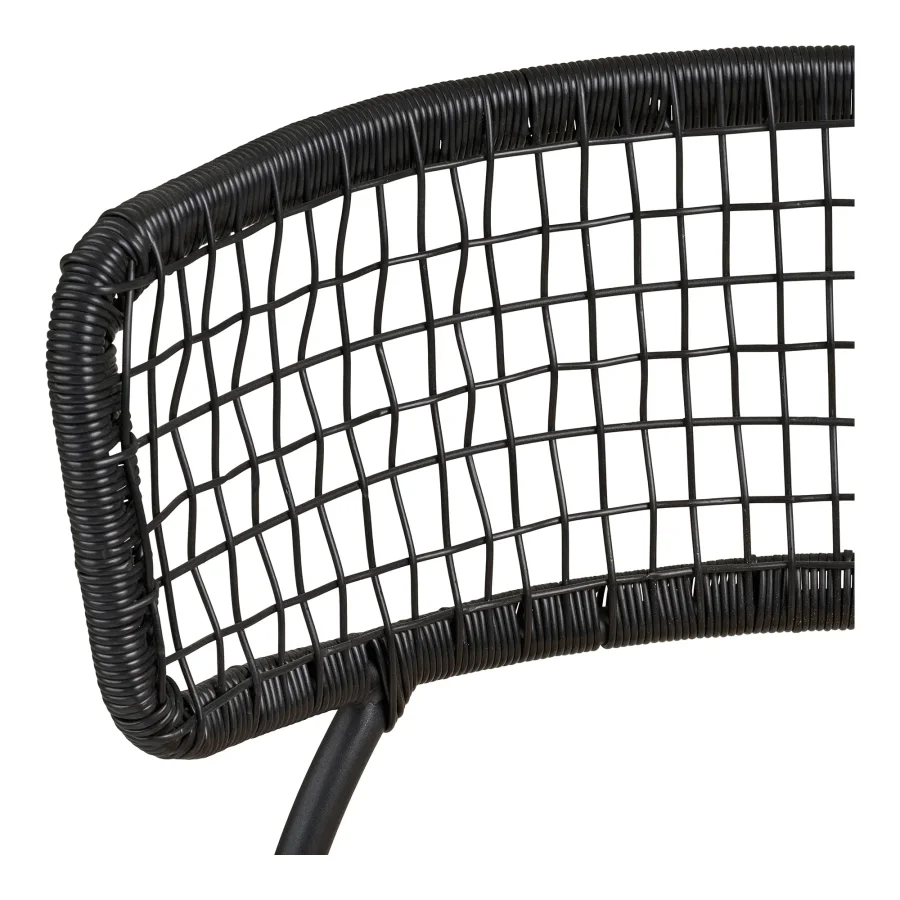 HOUSE NORDIC Nashville spisestuestol - Spisestuestol, teak, svart tau, svarte ben