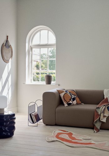 BROSTE COPENHAGEN Koi teppe - gresskar oransje ull/bomull (97x130)