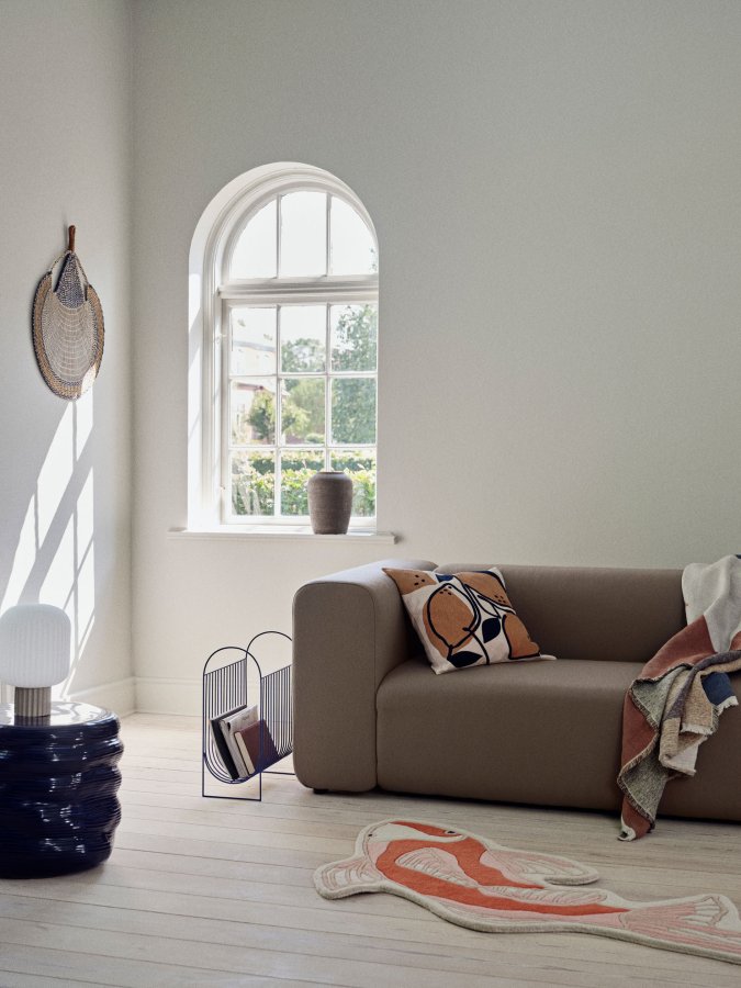 BROSTE COPENHAGEN Koi teppe - gresskar oransje ull/bomull (97x130)