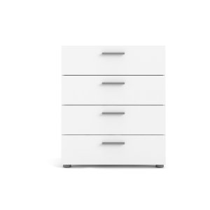 TVILUM Pepe byr - vit laminat, 4 ldor