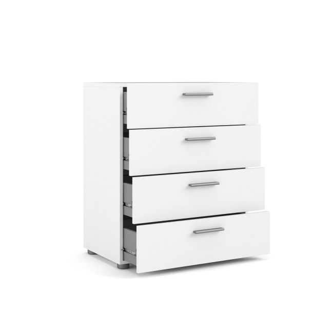 Pepe kommode - hvidt tr, m. 4 skuffer