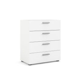 Pepe kommode - hvidt tr, m. 4 skuffer