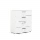 
TVILUM Pepe kommode - hvidt træ, m. 4 skuffer
