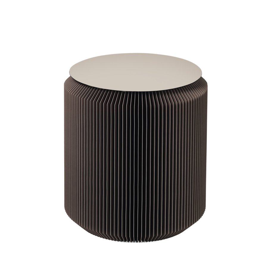 BROSTE COPENHAGEN Pam Beistelltisch - dunkelgraues Eisen und Papier (45)