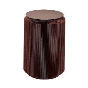 BROSTE Pam sidobord - rostbrunt jrn och papper (40)