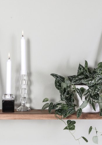 HOUSE OF SANDER Iris lysestake - klart krystallglass