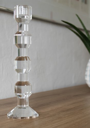 HOUSE OF SANDER Iris lysestake - klart krystallglass