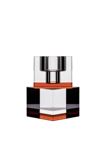 HOUSE OF SANDER Lyng lysestake - fersken og klart glass