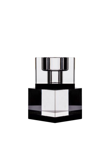 HOUSE OF SANDER Lyng lysestake - svart og klart glass