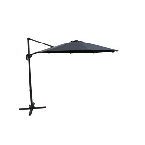VENTURE DESIGN Leeds parasol med tilt, 3m - sort aluminium og stl 