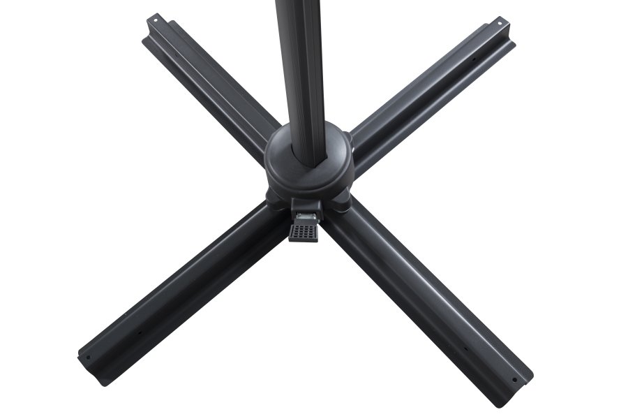 VENTURE DESIGN Leeds parasoll med tilt, 3m - sort aluminium og stl 