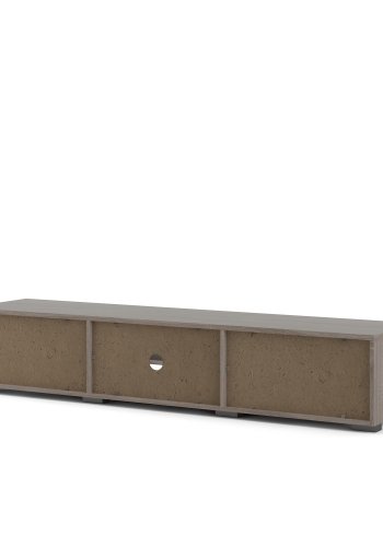 TVILUM Match TV-Tisch, mit 1 Regal und 2 Schubladen – Trüffelfolie (172,7 x 39,9)