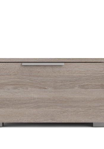 TVILUM Match TV-Tisch, mit 1 Regal und 2 Schubladen – Trüffelfolie (172,7 x 39,9)