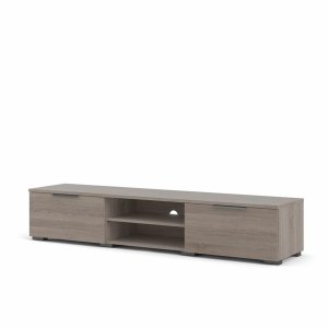 TVILUM Match TV-bord, m. 1 hylde og 2 skuffer - trffel folie (172,7x39,9)