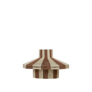 BROSTE COPENHAGEN Diana lampeskrm - meerkat brun og lys gul jute