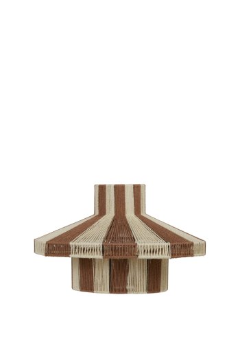 BROSTE COPENHAGEN Diana lampeskjerm - surikat brun og lys gul jute