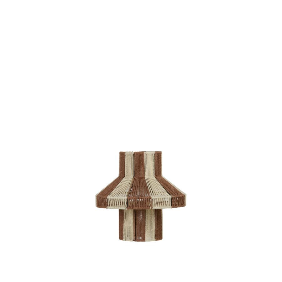 BROSTE COPENHAGEN Diana lampeskjerm - surikat brun og lys gul jute