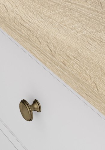 
TVILUM Paris sengebord - hvid træ, m. 2 skuffer
