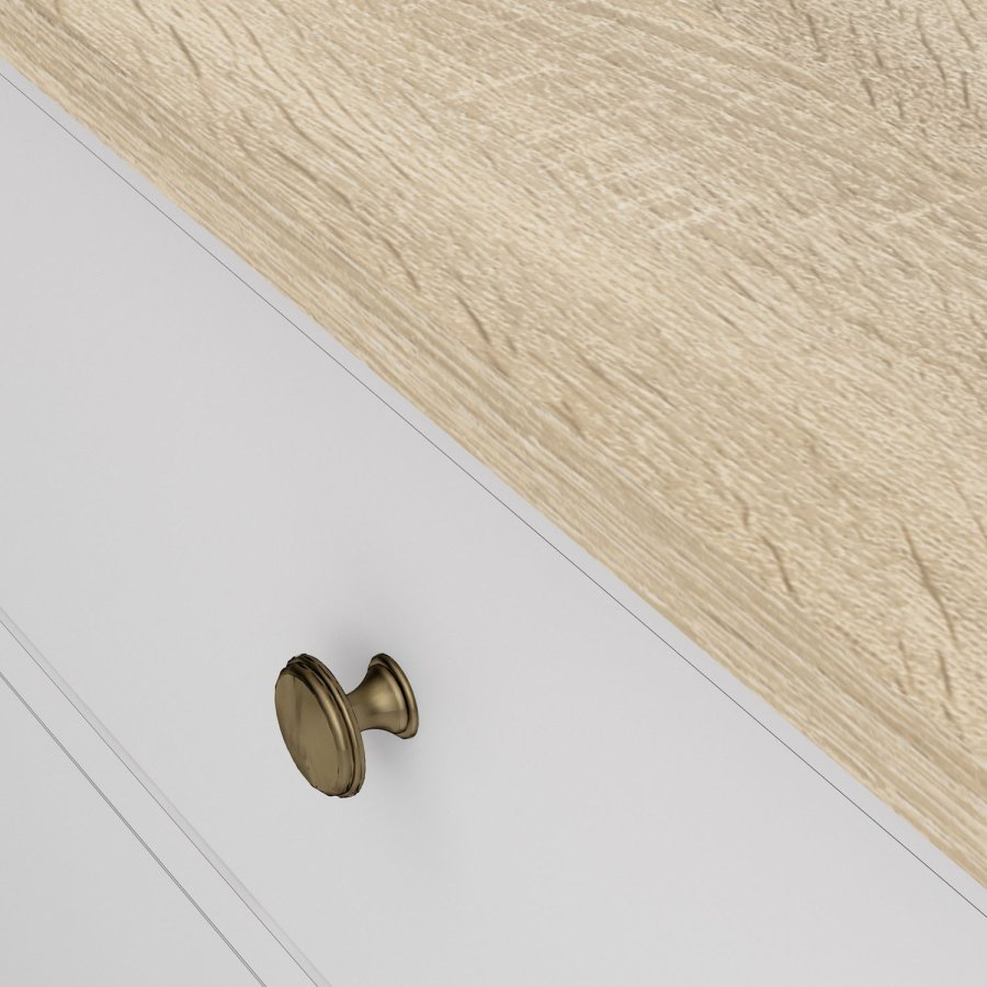 
TVILUM Paris sengebord - hvid træ, m. 2 skuffer
