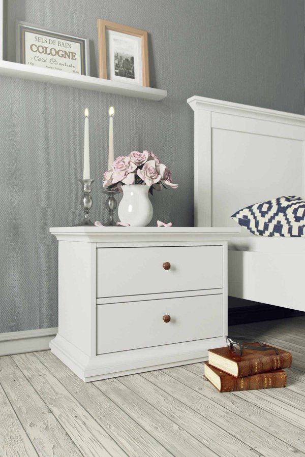 
TVILUM Paris sengeramme - hvidt træ
