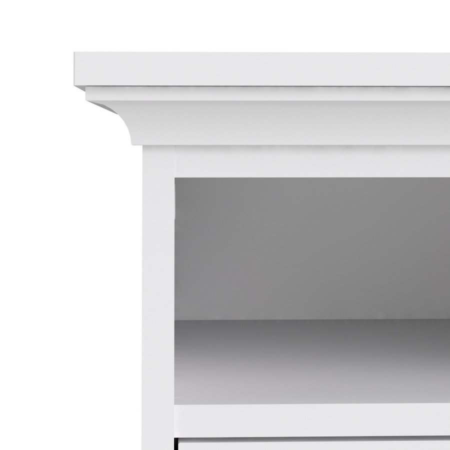 
TVILUM paris natbord - kvadratisk, hvid laminat, 2 skuffer
