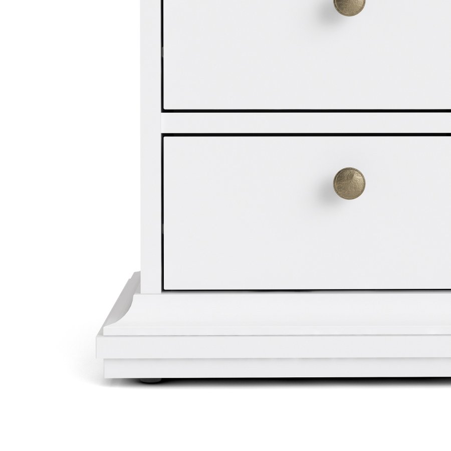 
TVILUM paris natbord - kvadratisk, hvid laminat, 2 skuffer
