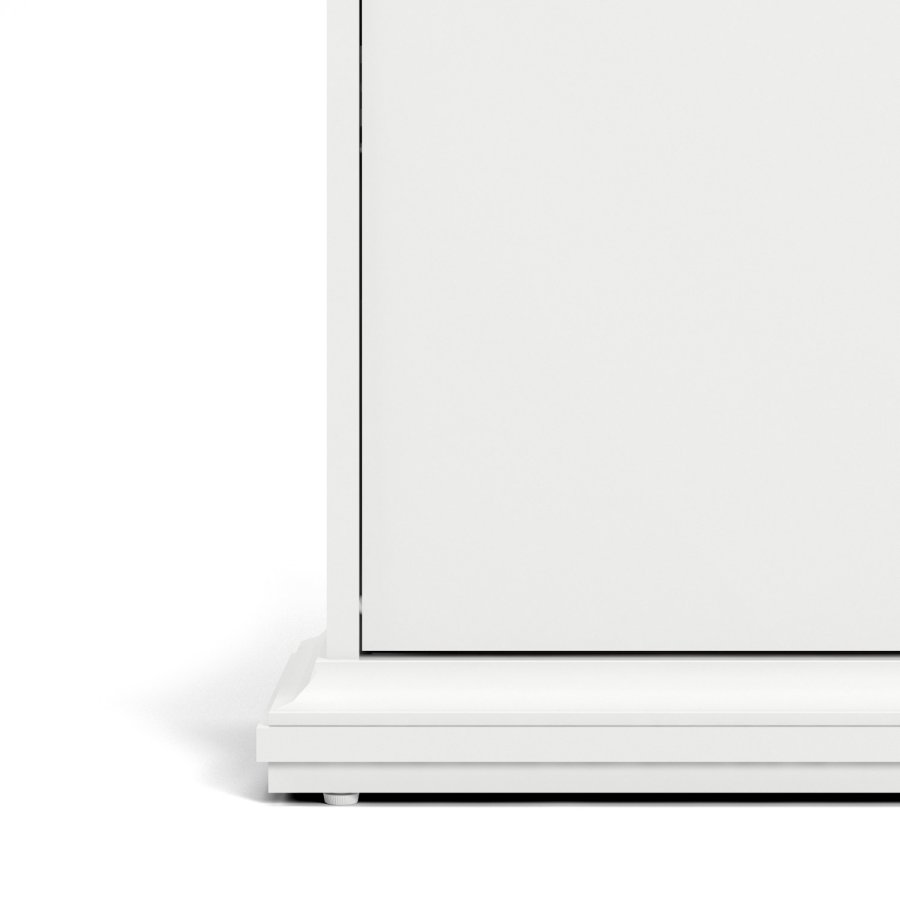 
TVILUM Paris skoskab - hvidt træ, med 3 skuffer
