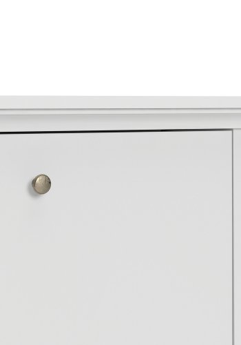 
TVILUM Paris skoskab - hvidt træ, med 3 skuffer
