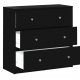 
TVILUM May kommode - sort træ, m. 3 skuffer
