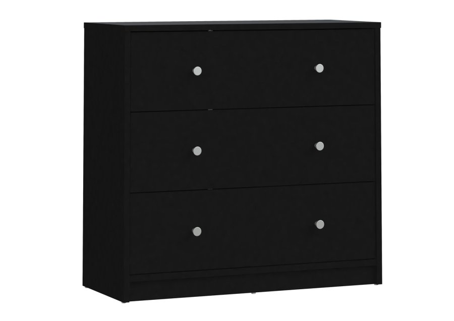 
TVILUM May kommode - sort træ, m. 3 skuffer
