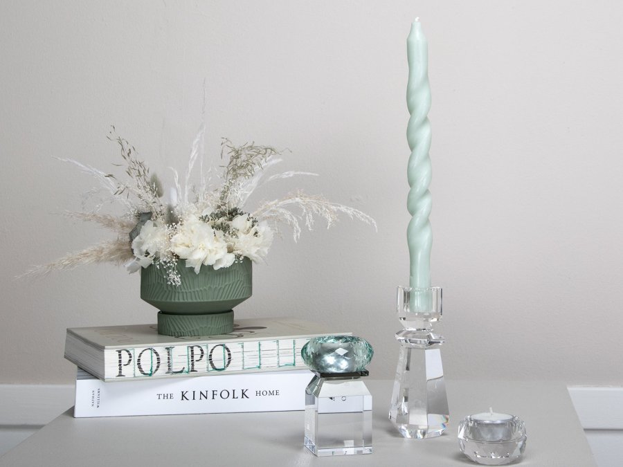 HOUSE OF SANDER Clematis lysestake - klart glass (H:12,5)