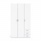 
TVILUM space garderobeskab - rektangulært, hvidt træ, 3 låger og 3 skuffer
