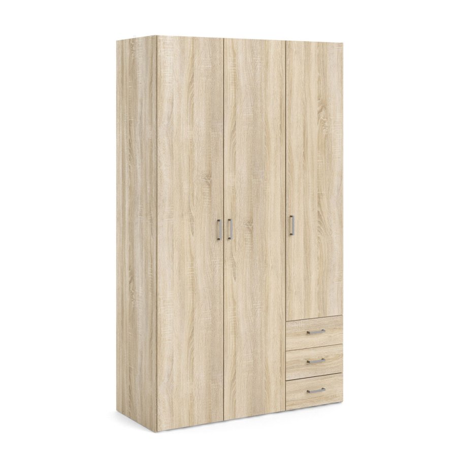 
TVILUM space garderobeskab - egestruktur, 3 låger og 3 skuffer
