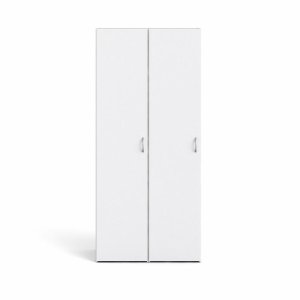 TVILUM Space garderobeskab, m. 2 lger og 6 hylder - hvid spnplade