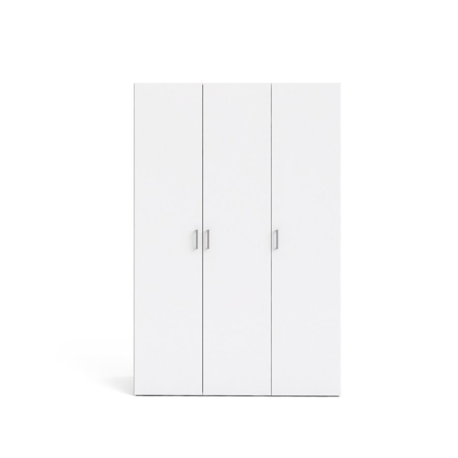 
TVILUM space garderobeskab - hvidt træ, 3 låger
