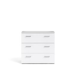 Space kommode - hvid tr, m. 3 skuffer 