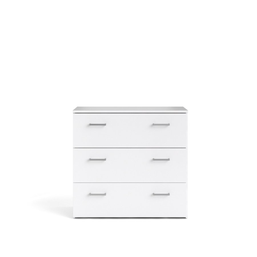 
TVILUM space kommode - hvid laminat, 3 skuffer
