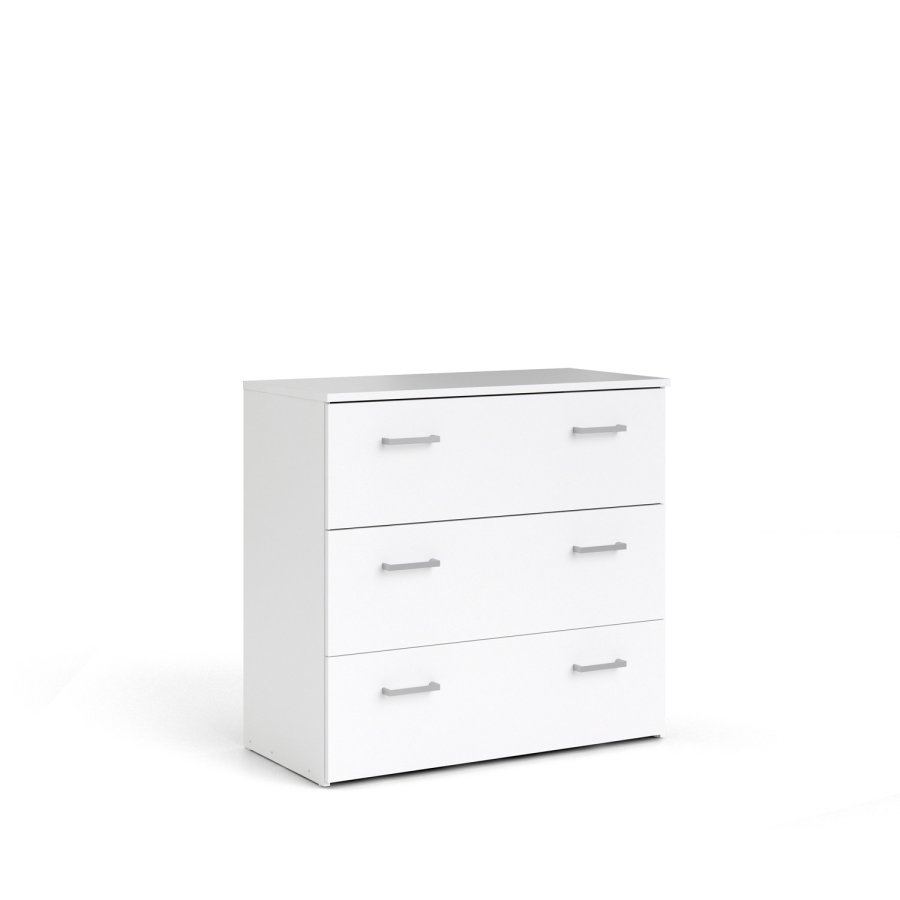 
TVILUM space kommode - hvid laminat, 3 skuffer
