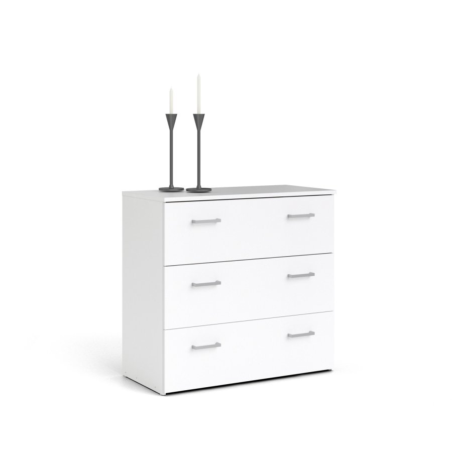 
TVILUM space kommode - hvid laminat, 3 skuffer
