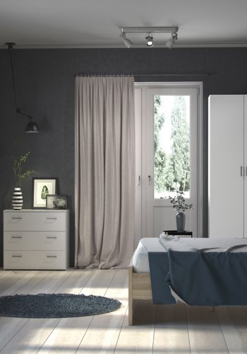 
TVILUM space kommode - hvid laminat, 3 skuffer
