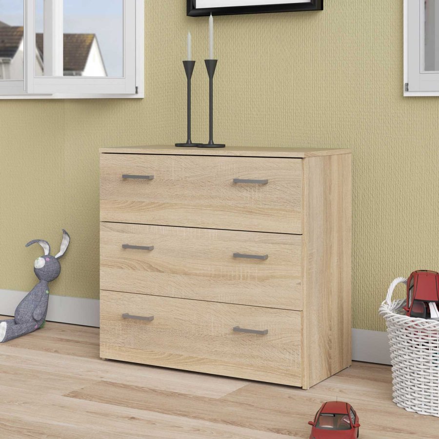 
TVILUM Space kommode - egestruktur, 3 skuffer
