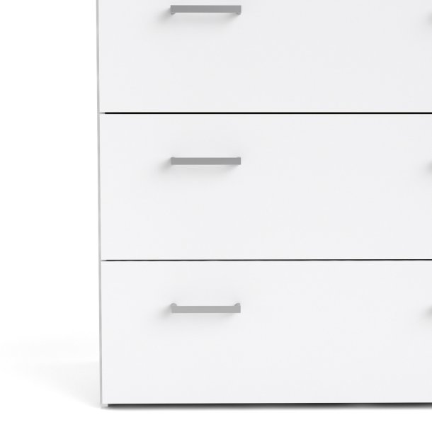 Space kommode - hvidt tr, m. 5 skuffer 