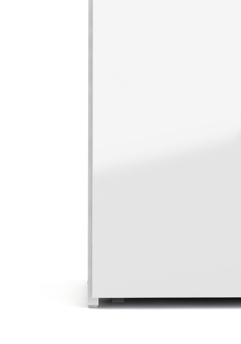 
TVILUM space garderobeskab - træ i hvid laminat, rektangulært med 2 låger og 3 skuffer
