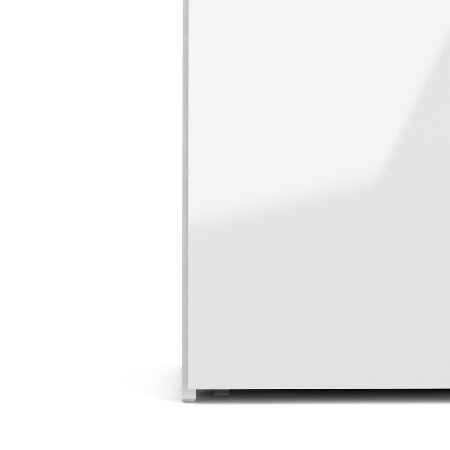 
TVILUM space garderobeskab - træ i hvid laminat, rektangulært med 2 låger og 3 skuffer
