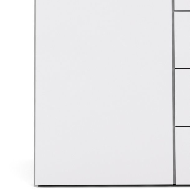 Space garderobeskab - hvid tr, m. 2 lger og 3 skuffer