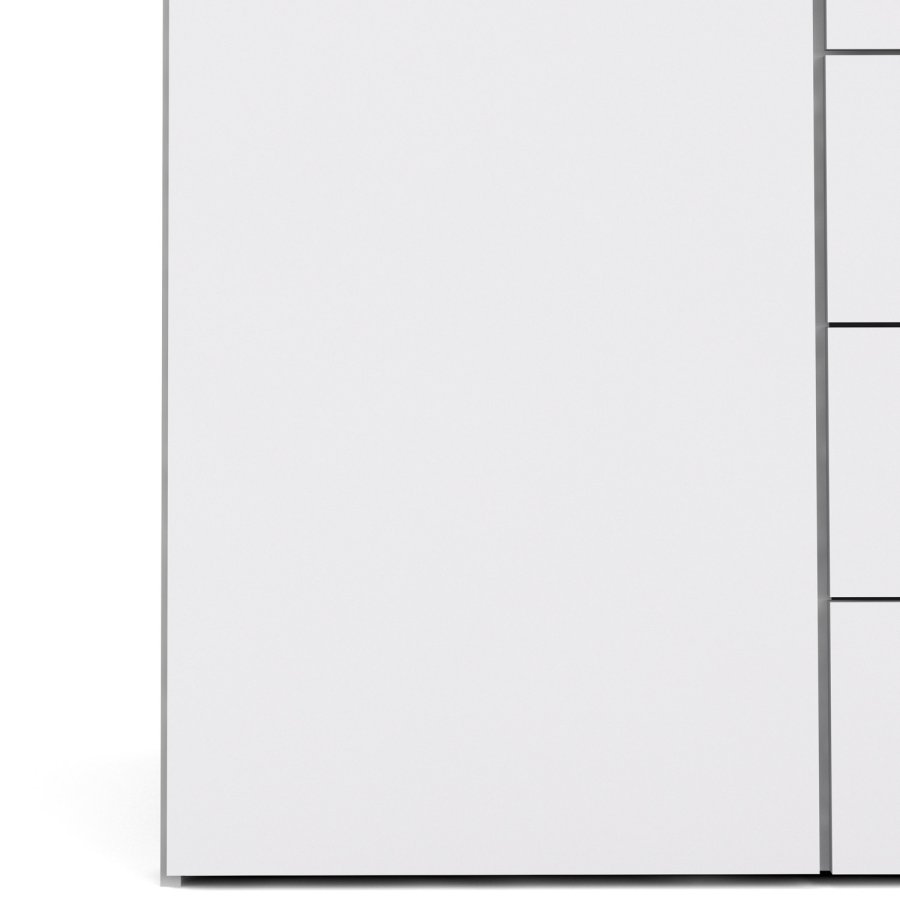 
TVILUM Space garderobeskab - hvidt træ (komposittræ), laminatoverflade, 2 låger og 3 skuffer
