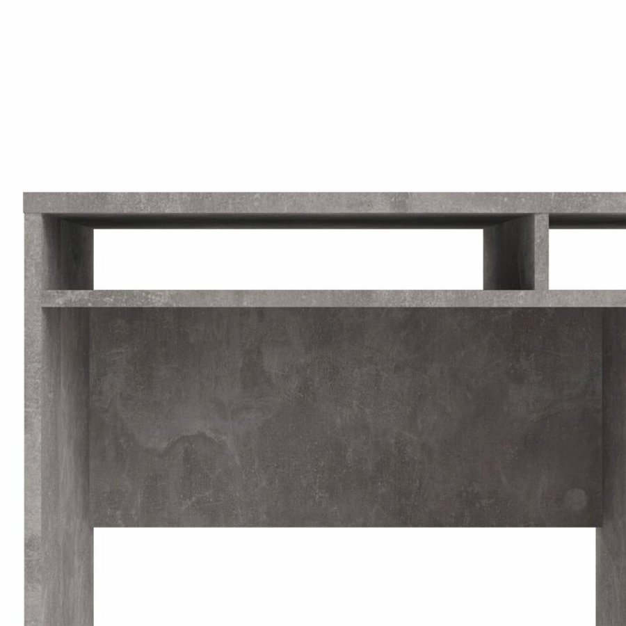 TVILUM Function Plus Schreibtisch, m. 1 Tür, 2 Fächern und 1 Schublade - grau/weiße Folie und Kunststoff (110,2x48,2)